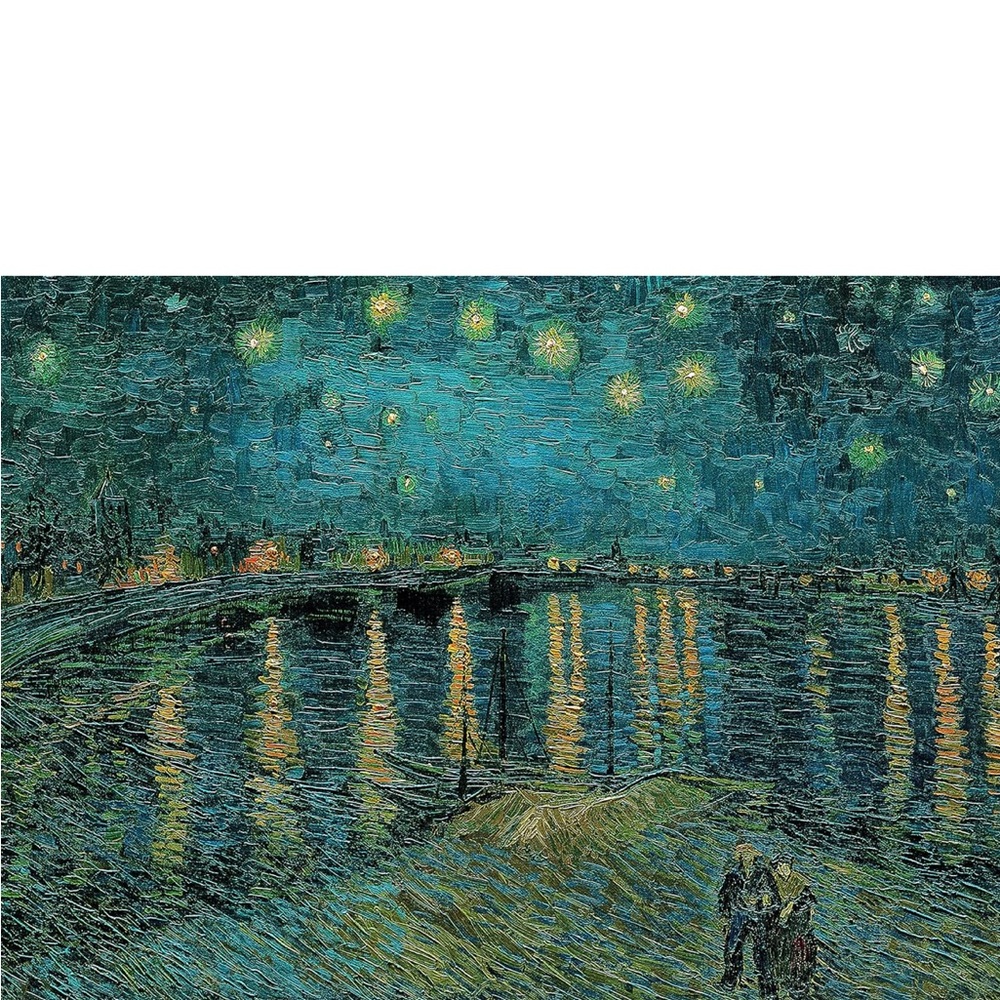 FREE W/ purchase Clementoni 1000pc "Starry Night Over the Rhône" Puzzle - - Picture 4 of 4